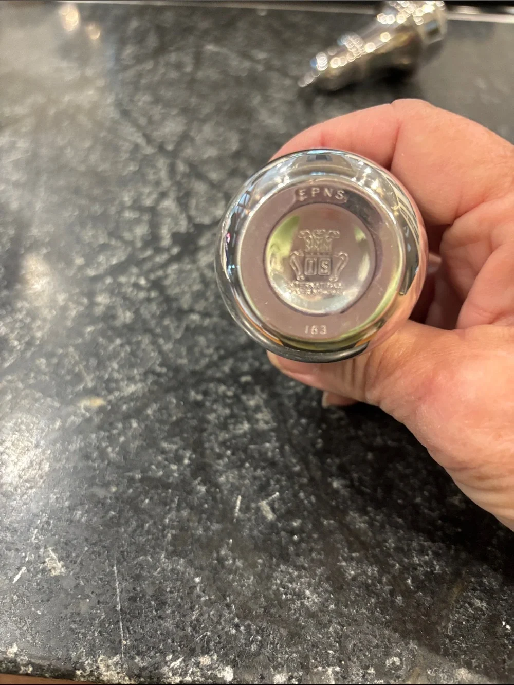 International silver plate, salt, and pepper shaker